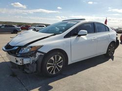 Honda salvage cars for sale: 2013 Honda Civic EX