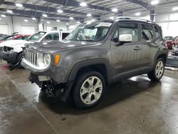 Salvage cars for sale at Ham Lake, MN auction: 2016 Jeep Renegade Limited