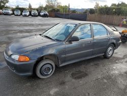 Salvage cars for sale at San Martin, CA auction: 1992 Honda Civic DX