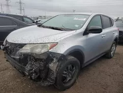 Salvage cars for sale at Elgin, IL auction: 2015 Toyota Rav4 LE