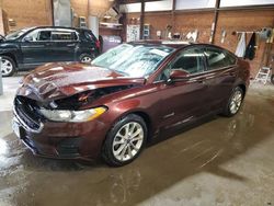 Salvage cars for sale at Ebensburg, PA auction: 2019 Ford Fusion SE