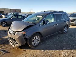 Salvage cars for sale at Kansas City, KS auction: 2015 Honda Odyssey EX