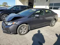 Salvage cars for sale at Dyer, IN auction: 2015 Honda Civic LX