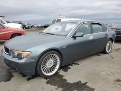 Salvage cars for sale at Martinez, CA auction: 2003 BMW 745 LI