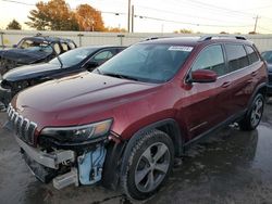 Salvage cars for sale at Montgomery, AL auction: 2019 Jeep Cherokee Limited