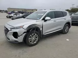 Salvage cars for sale at Wilmer, TX auction: 2019 Hyundai Santa FE SE