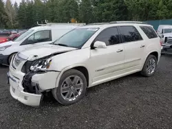 Vehiculos salvage en venta de Copart Graham, WA: 2011 GMC Acadia Denali