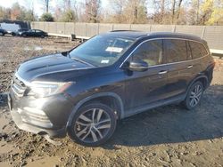 Salvage cars for sale at Waldorf, MD auction: 2018 Honda Pilot Elite