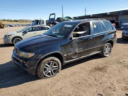 Salvage cars for sale at Colorado Springs, CO auction: 2005 BMW X5 3.0I