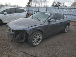 Salvage cars for sale from Copart Bowmanville, ON: 2013 Audi A5 Premium