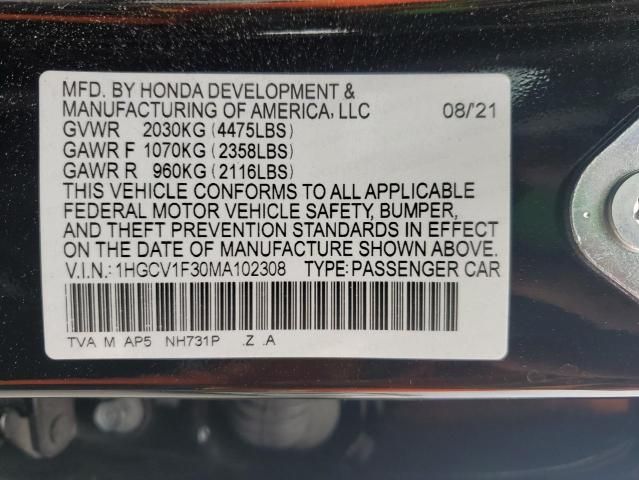 2021 Honda Accord Sport