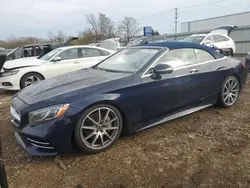 Salvage cars for sale at Chicago Heights, IL auction: 2020 Mercedes-Benz S 560