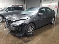 Salvage cars for sale from Copart Elgin, IL: 2012 Mazda 3 I