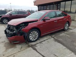 Salvage cars for sale from Copart Fort Wayne, IN: 2016 Hyundai Sonata Hybrid