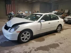 Salvage cars for sale at West Mifflin, PA auction: 2003 Infiniti G35