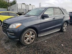 Mercedes-Benz salvage cars for sale: 2012 Mercedes-Benz ML 350 4matic