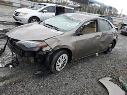 Toyota salvage cars for sale: 2017 Toyota Corolla L