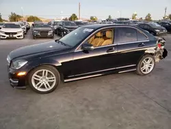 Mercedes-Benz c-Class salvage cars for sale: 2012 Mercedes-Benz C 250