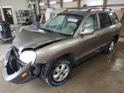 Salvage cars for sale at Pekin, IL auction: 2005 Hyundai Santa FE GLS