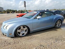 Salvage cars for sale at Houston, TX auction: 2007 Bentley Continental GTC