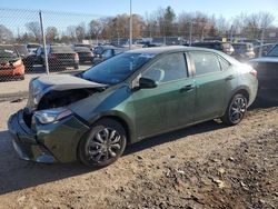 Salvage cars for sale at Chalfont, PA auction: 2015 Toyota Corolla L