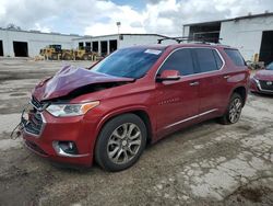 Salvage cars for sale at Riverview, FL auction: 2018 Chevrolet Traverse Premier