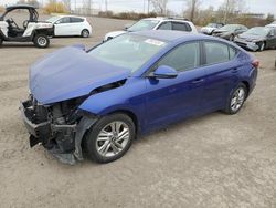 Hyundai salvage cars for sale: 2019 Hyundai Elantra SEL