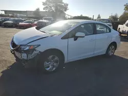 Honda Civic salvage cars for sale: 2014 Honda Civic LX