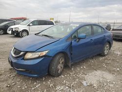 Salvage cars for sale at Cahokia Heights, IL auction: 2013 Honda Civic LX