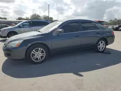 Honda Vehiculos salvage en venta: 2006 Honda Accord EX