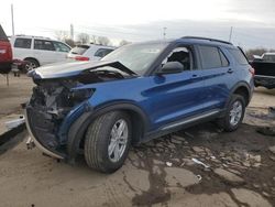 Salvage cars for sale from Copart Woodhaven, MI: 2022 Ford Explorer XLT