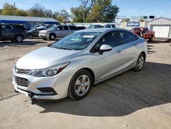 Salvage cars for sale at Wichita, KS auction: 2017 Chevrolet Cruze LS