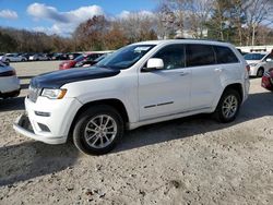 Salvage cars for sale at North Billerica, MA auction: 2017 Jeep Grand Cherokee Summit