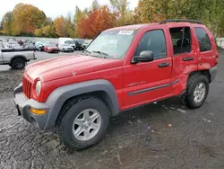 Salvage cars for sale at Portland, OR auction: 2003 Jeep Liberty Sport