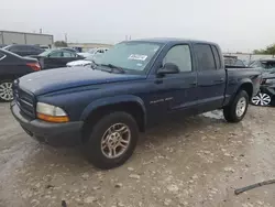 Dodge Dakota Quad Sport Vehiculos salvage en venta: 2002 Dodge Dakota Quad Sport