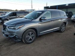 Salvage cars for sale at Colorado Springs, CO auction: 2017 Infiniti QX60