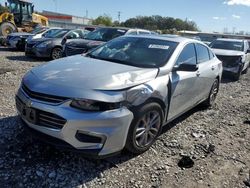 Chevrolet salvage cars for sale: 2018 Chevrolet Malibu LT