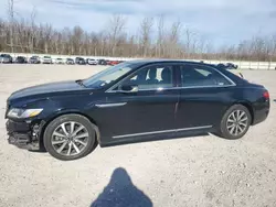 Salvage cars for sale at Leroy, NY auction: 2018 Lincoln Continental Premiere