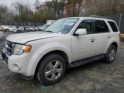 Ford salvage cars for sale: 2010 Ford Escape Limited