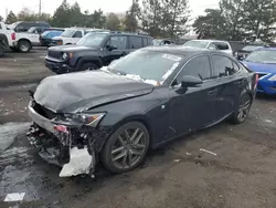 Salvage cars for sale at Denver, CO auction: 2017 Lexus IS 300