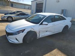 Salvage cars for sale at Albuquerque, NM auction: 2021 Hyundai Elantra Blue