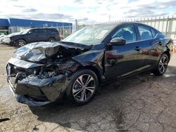 Salvage cars for sale at Woodhaven, MI auction: 2023 Nissan Sentra SV