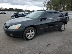 Vehiculos salvage en venta de Copart Dunn, NC: 2005 Honda Accord EX