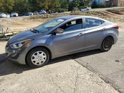 Salvage cars for sale at Gaston, SC auction: 2016 Hyundai Elantra SE