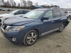 Salvage cars for sale at Spartanburg, SC auction: 2015 Nissan Pathfinder S