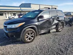 Salvage cars for sale from Copart Earlington, KY: 2014 Toyota Highlander XLE