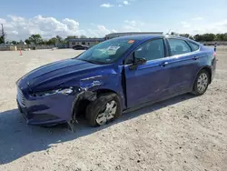 Salvage cars for sale at New Braunfels, TX auction: 2014 Ford Fusion S