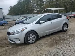 Salvage cars for sale from Copart Austell, GA: 2018 KIA Forte LX