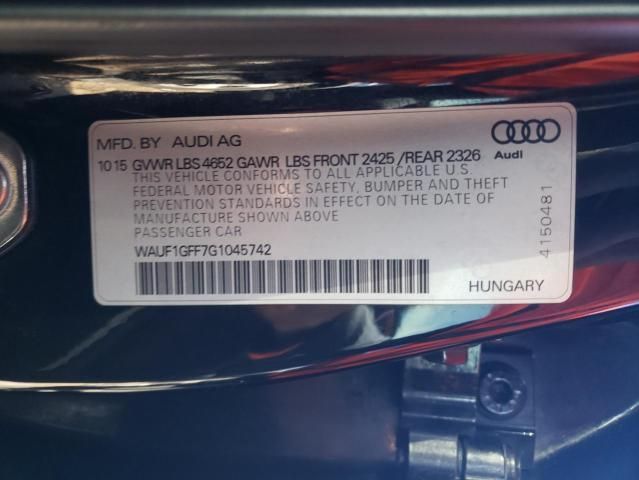 2016 Audi S3 Prestige