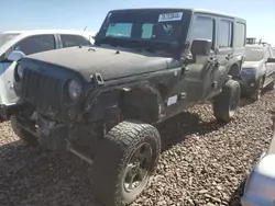 Carros salvage sin ofertas aún a la venta en subasta: 2015 Jeep Wrangler Unlimited Rubicon